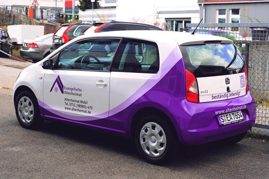 Evang Altenheimat | Fahrzeugbeschriftung